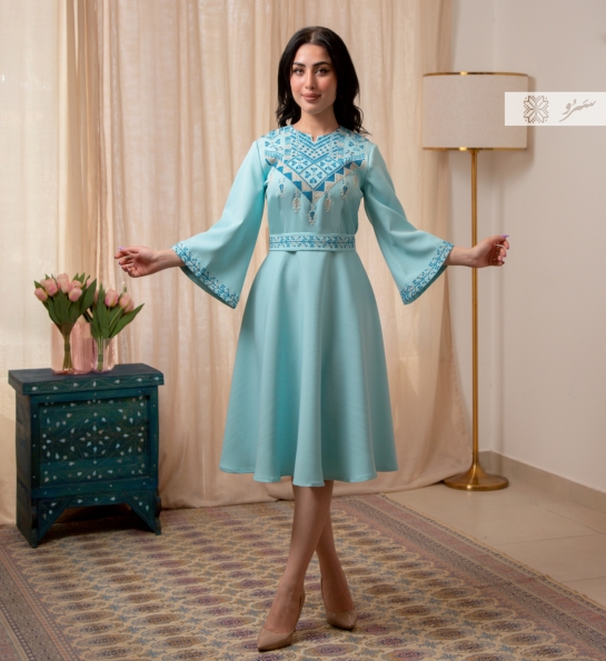 Bell dress - Blue color